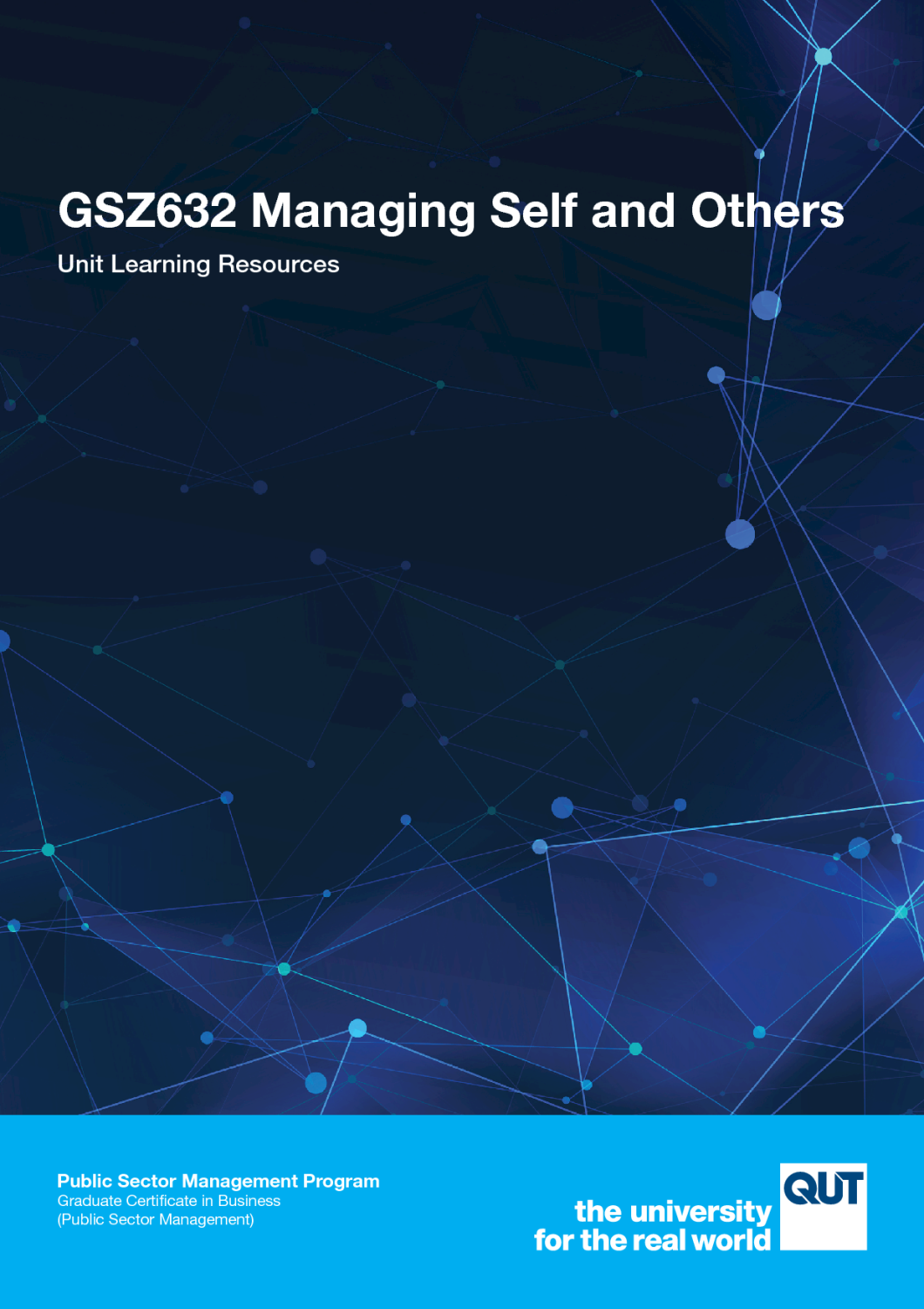 Cover image for GSZ632 Managing Self and Others