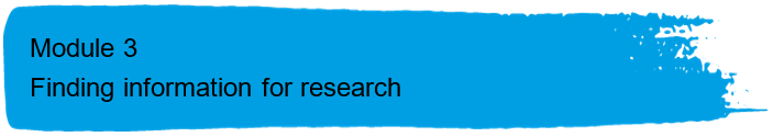AIRS Module 3 Finding information for research