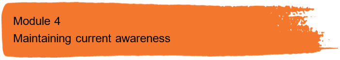 AIRS Module 4 Maintaining current awareness