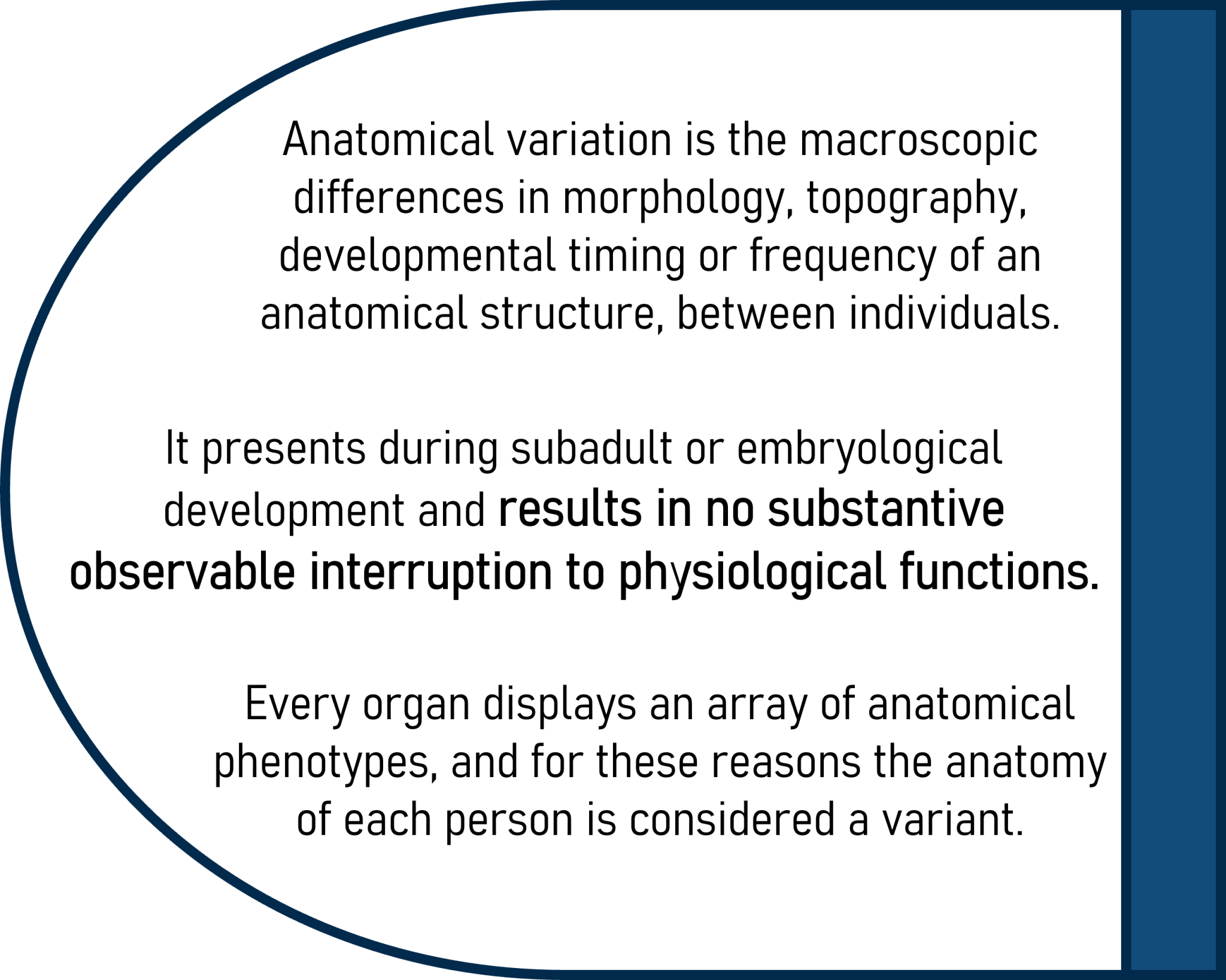 Introduction to Anatomical Variation Anatomical Variation An