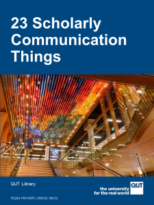 23 Scholarly Communication Things book cover