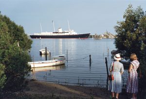 Royal Yatch Brittania in 1956